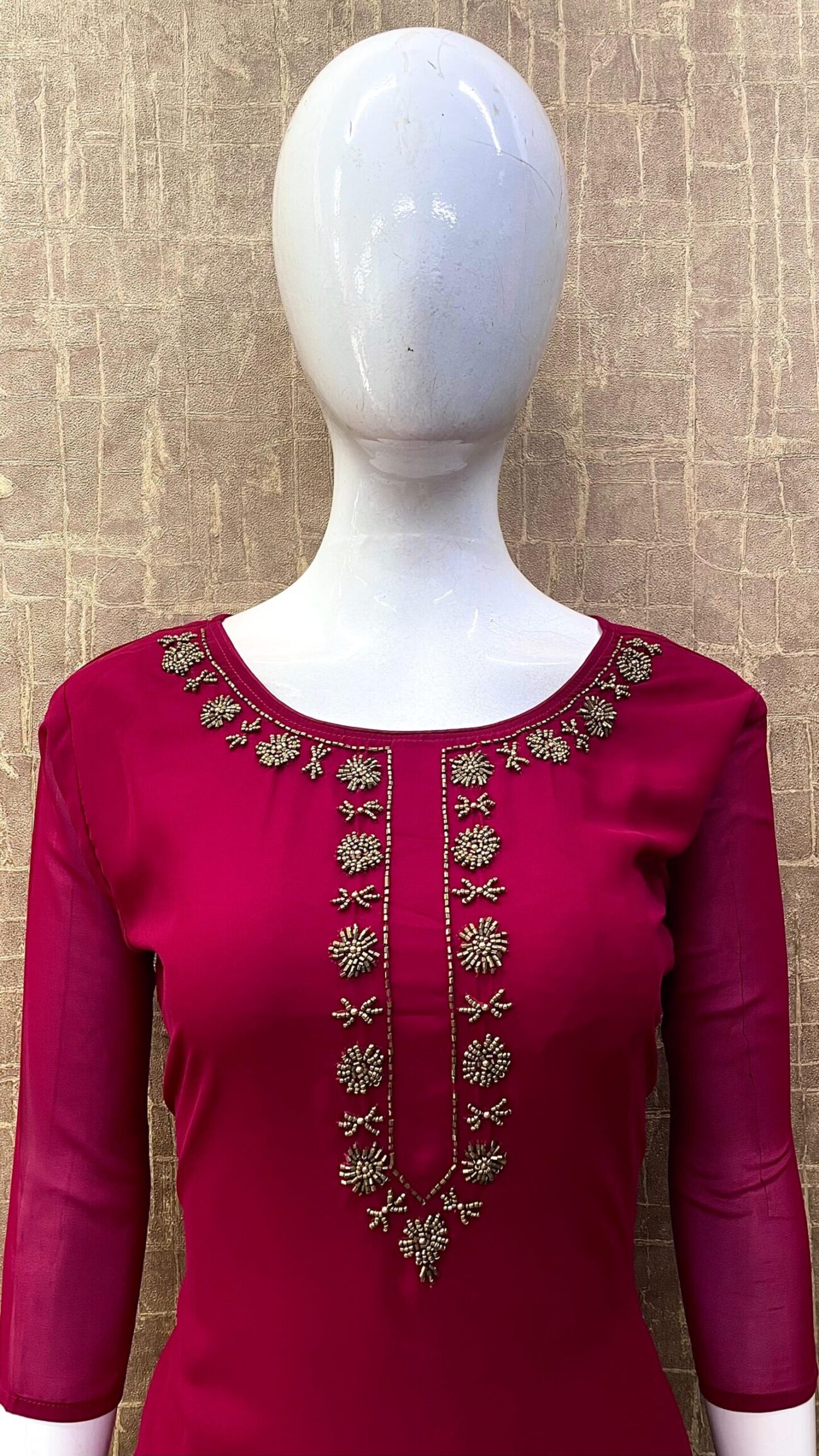 Georgette /Slitted/ Handwork SKU: TH0020 - Image 9