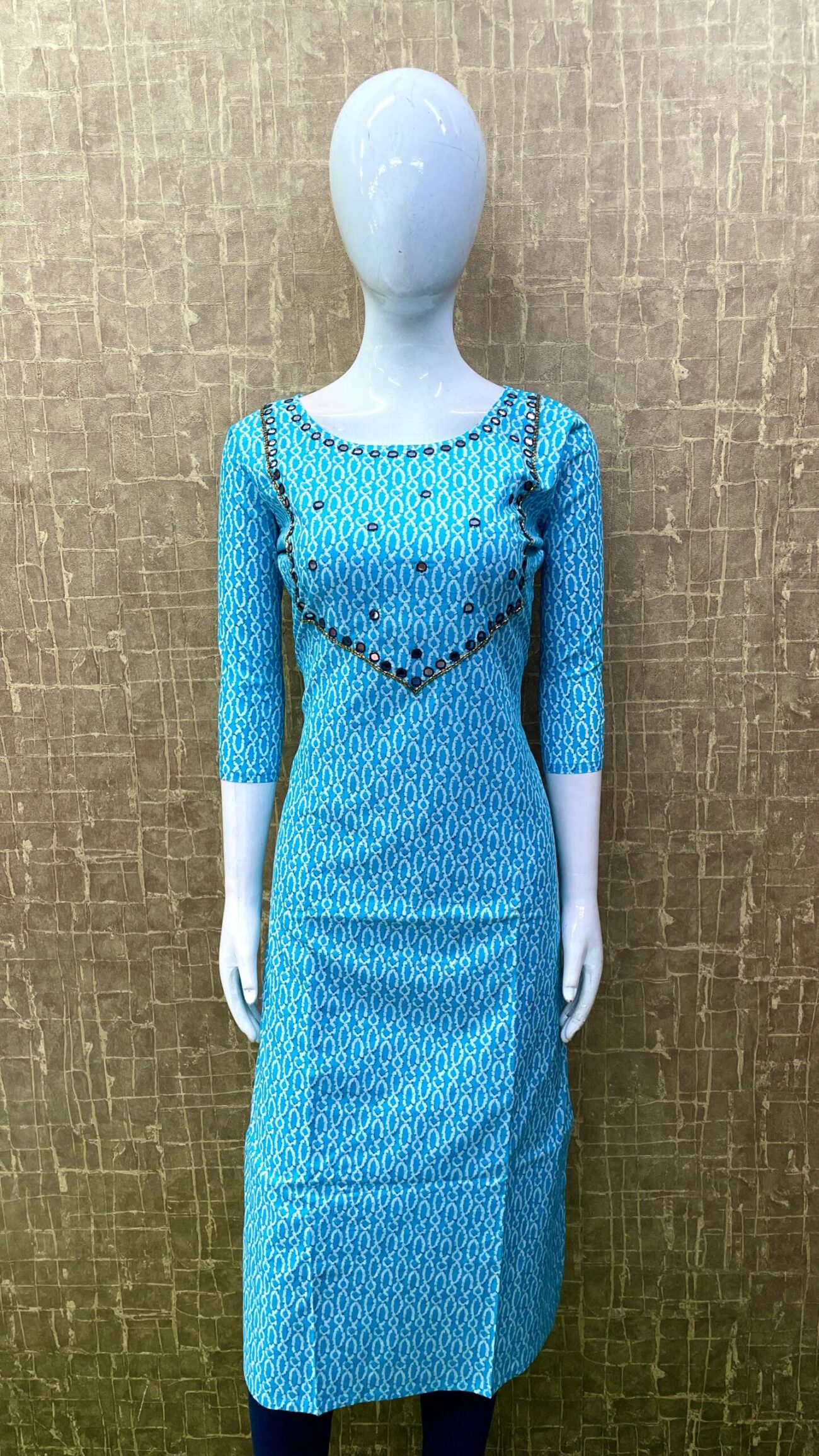 Cotton Kurti / Mirrorwork SKU: TH0039