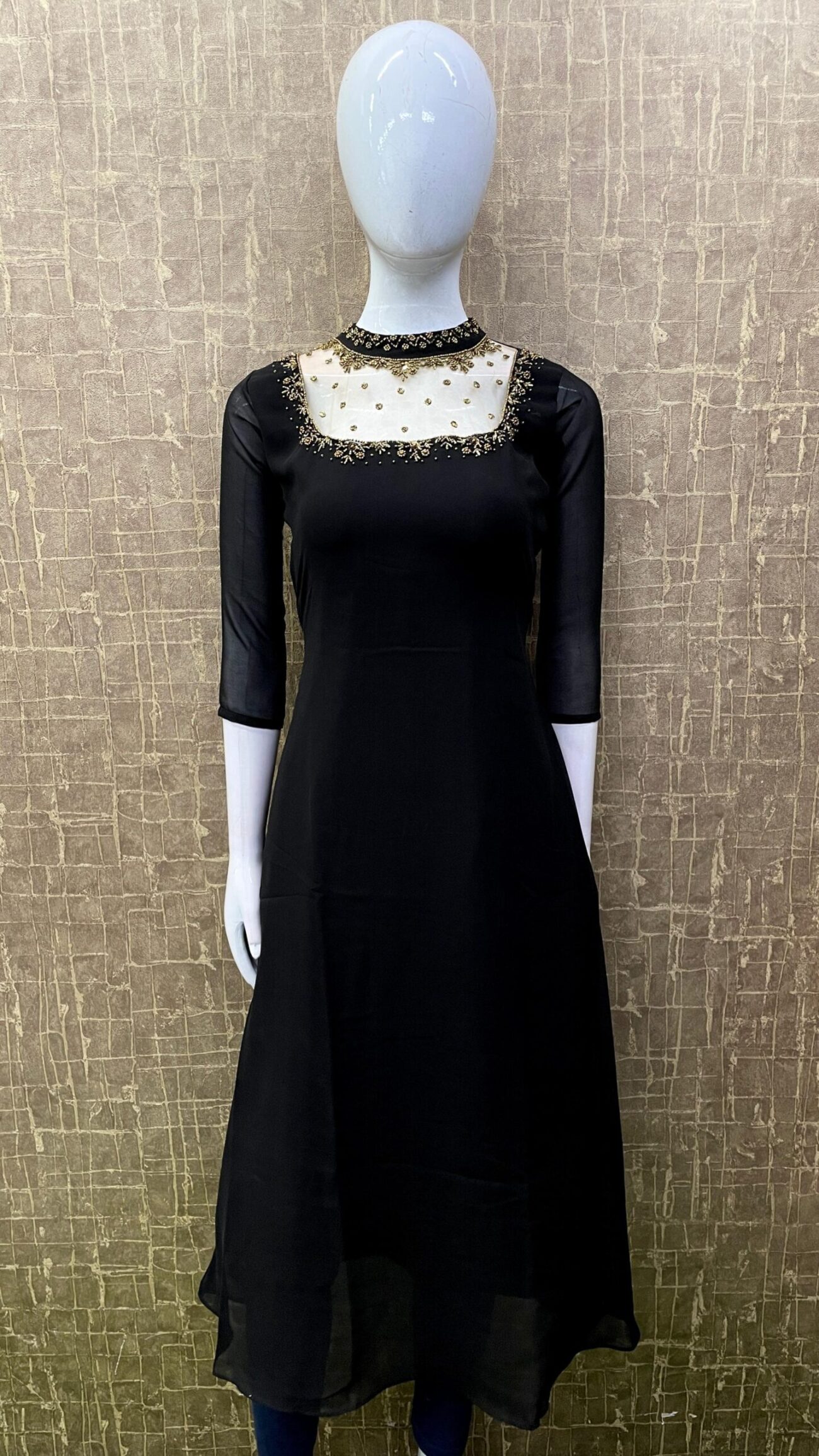 Georgette / Jewel Neck SKU: TH0048