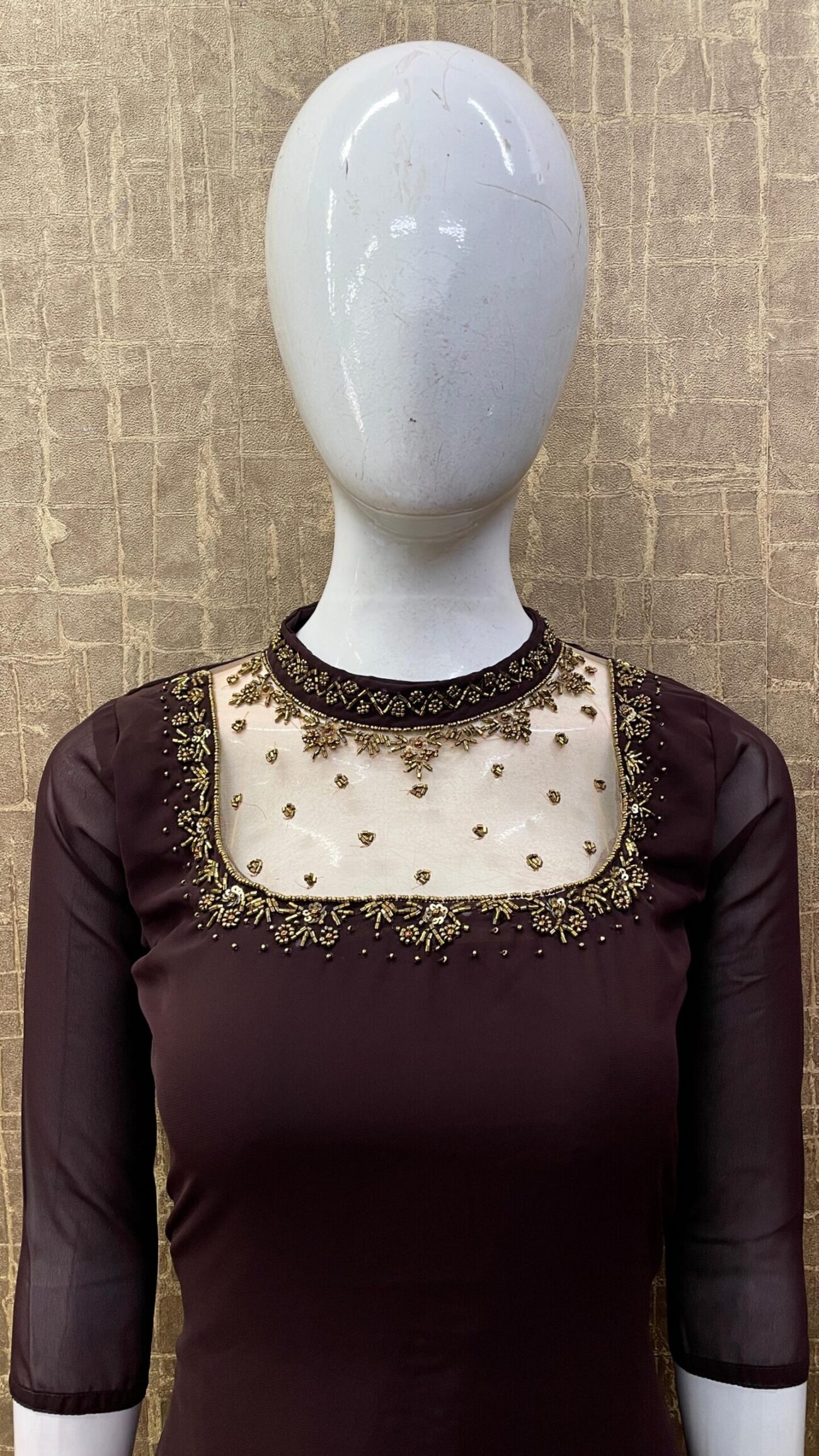 Georgette / Jewel Neck SKU: TH0048 - Image 9