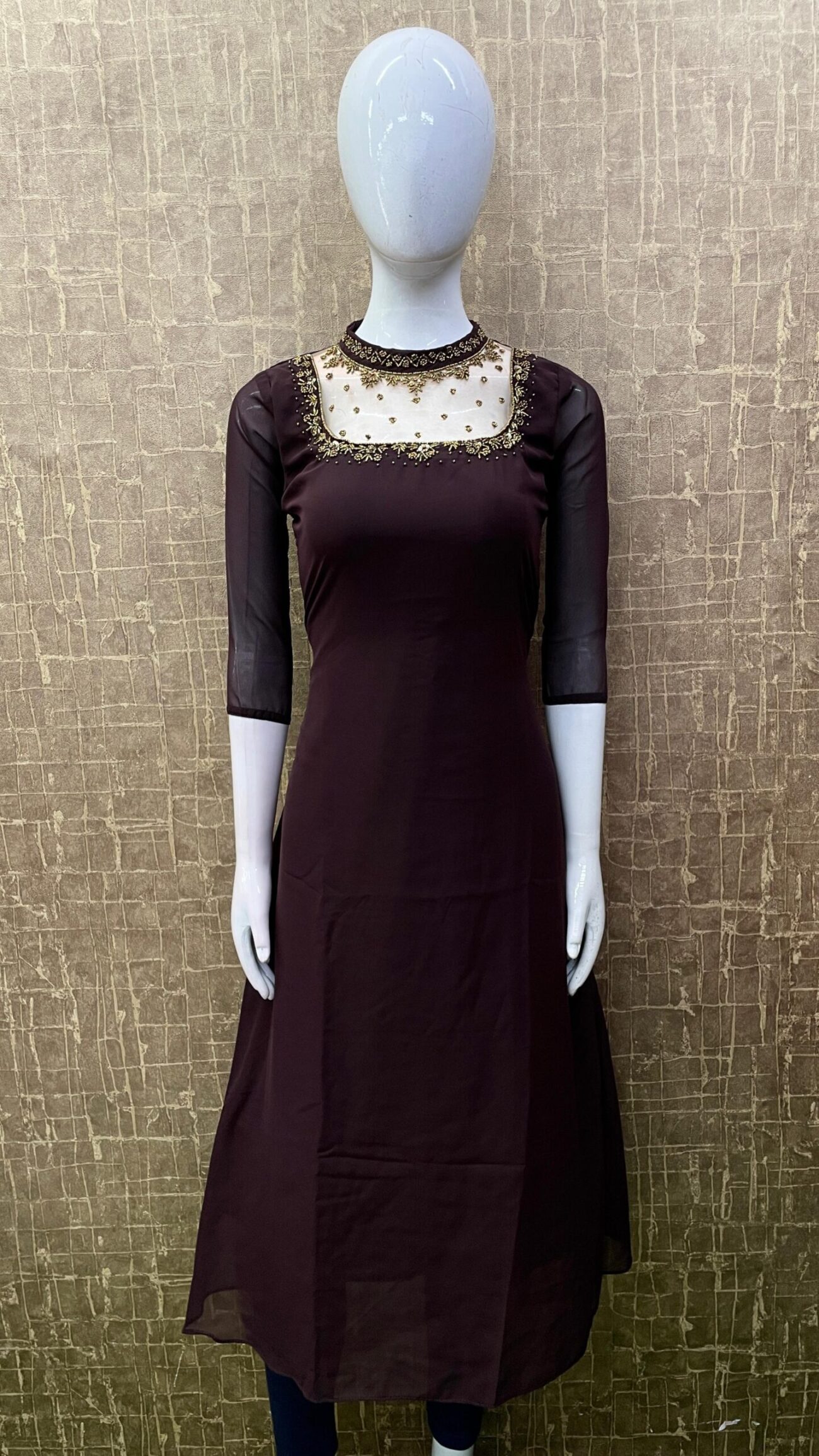 Georgette / Jewel Neck SKU: TH0048 - Image 7