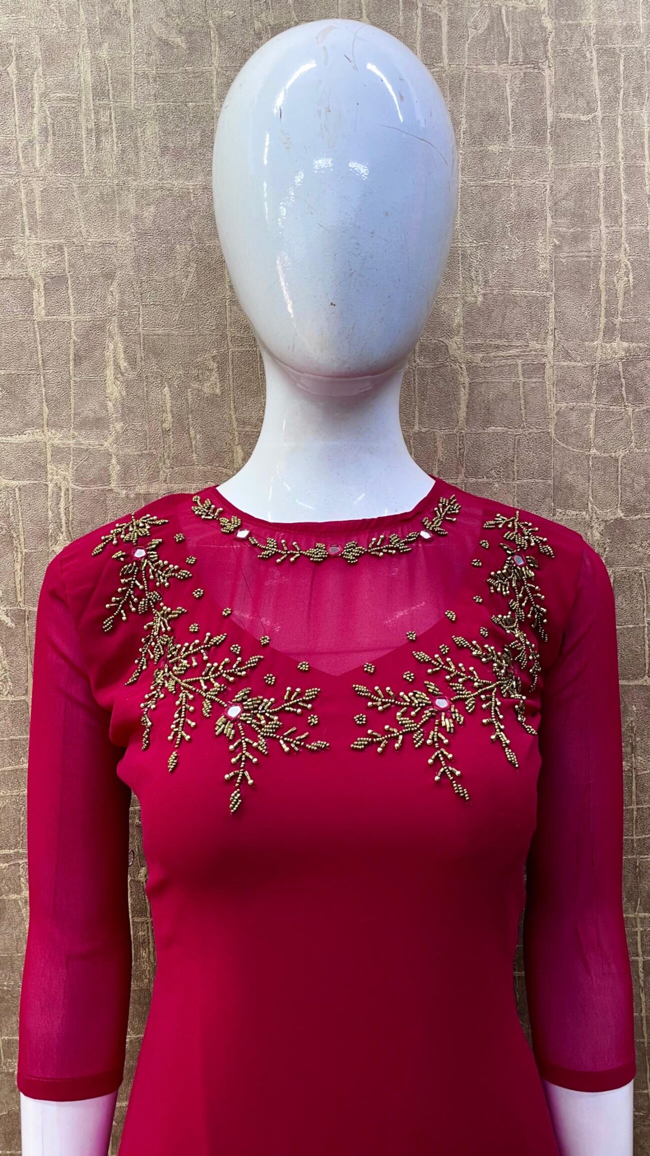 Translucent Neck / Handwork SKU: TH0059 - Image 8