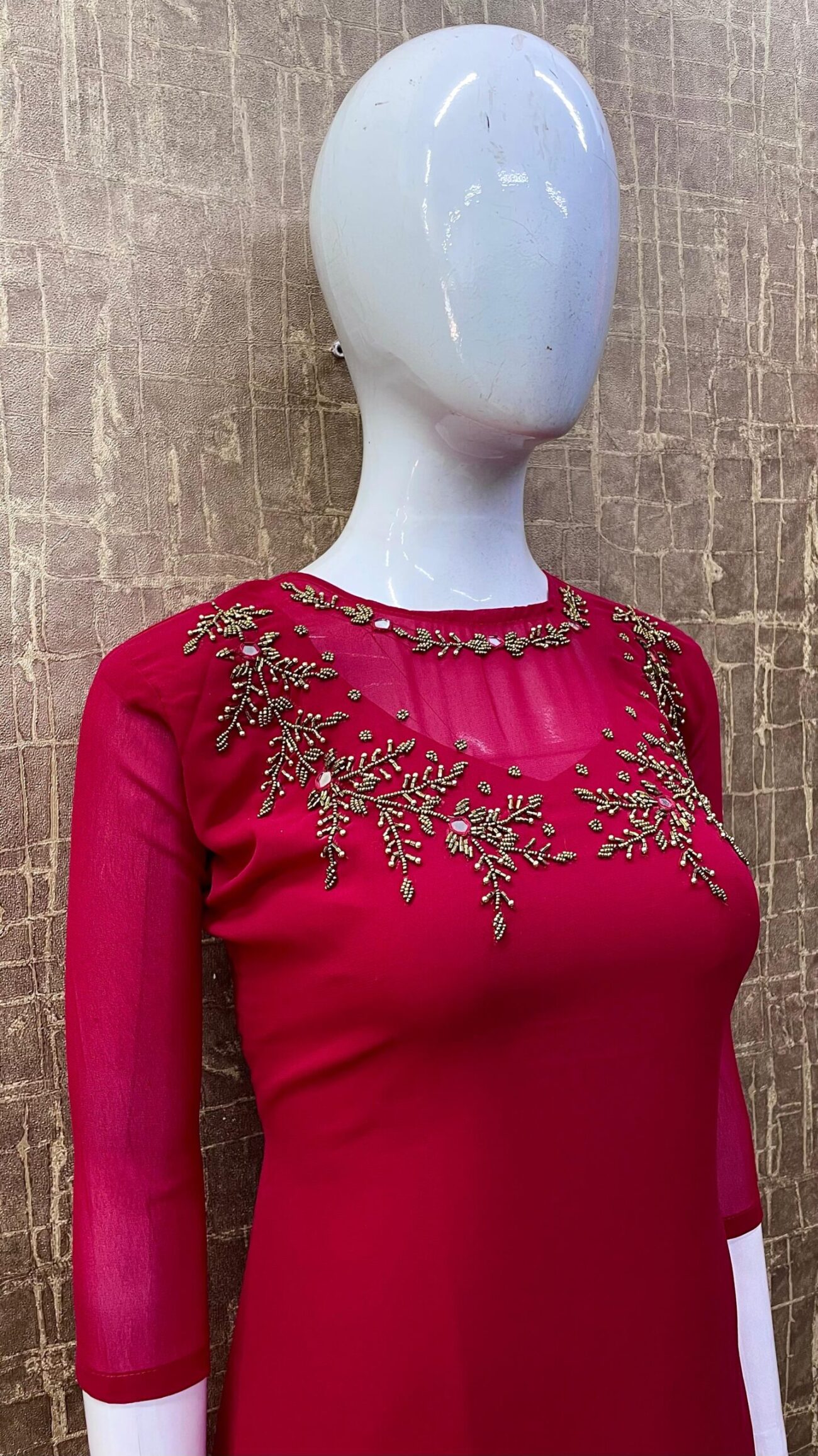 Translucent Neck / Handwork SKU: TH0059 - Image 7