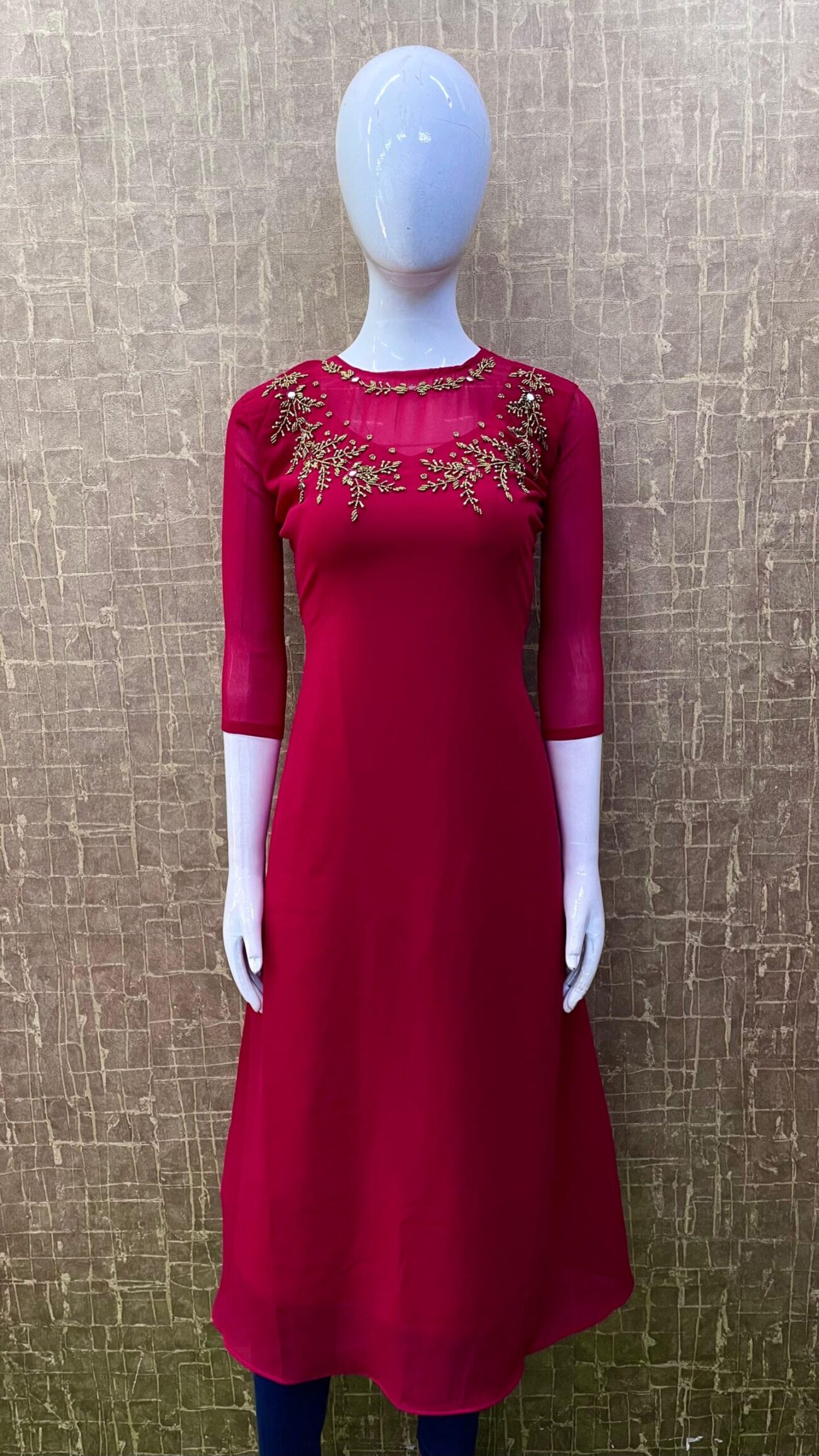 Translucent Neck / Handwork SKU: TH0059 - Image 6