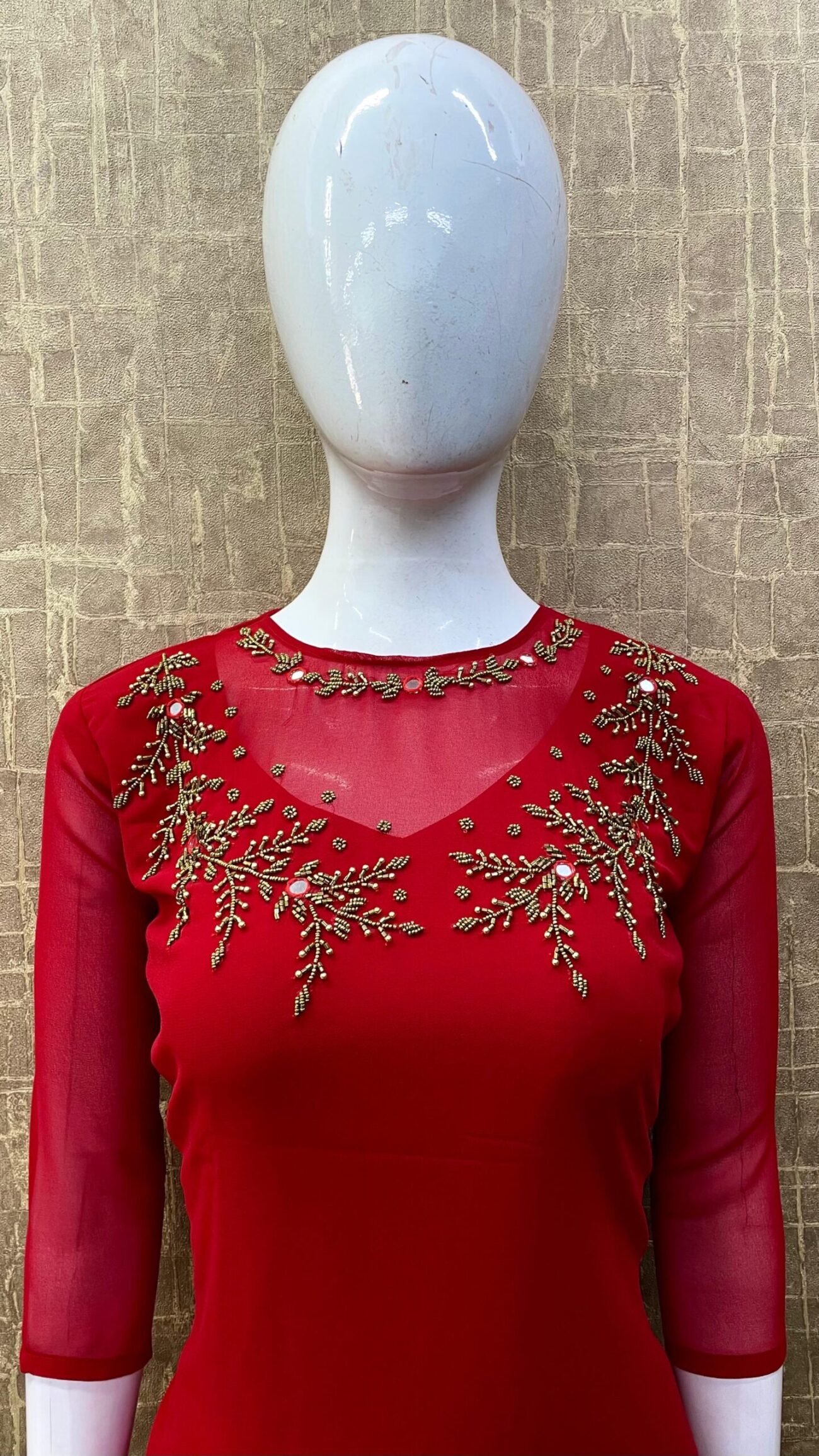 Translucent Neck / Handwork SKU: TH0059 - Image 11