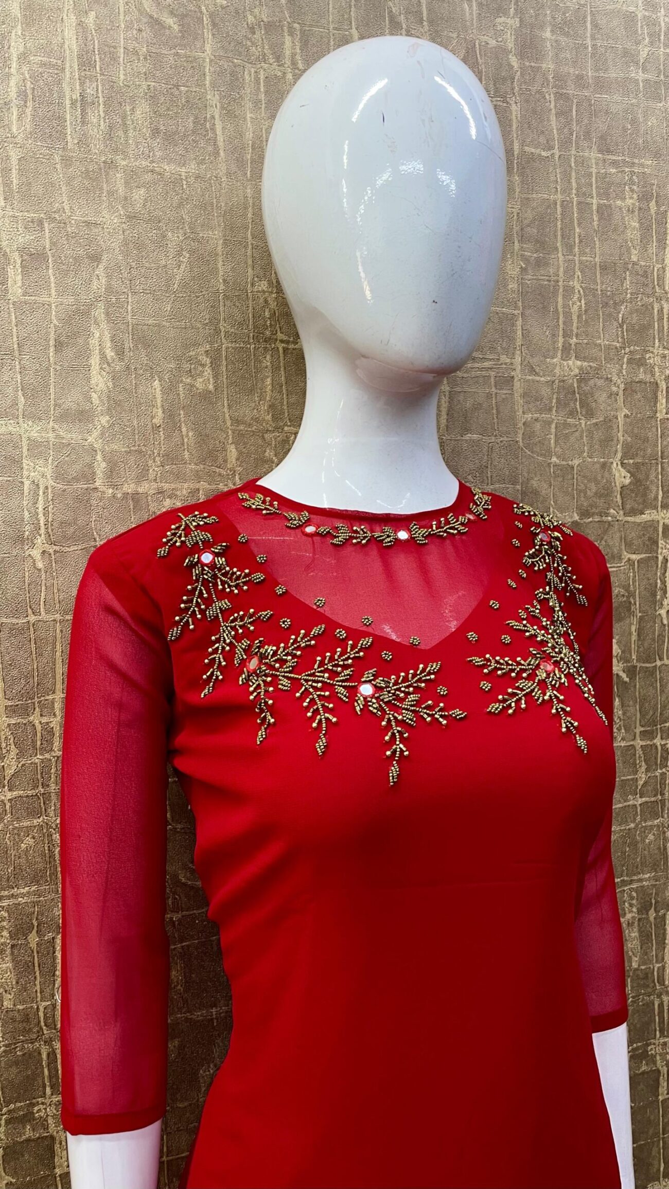 Translucent Neck / Handwork SKU: TH0059 - Image 10