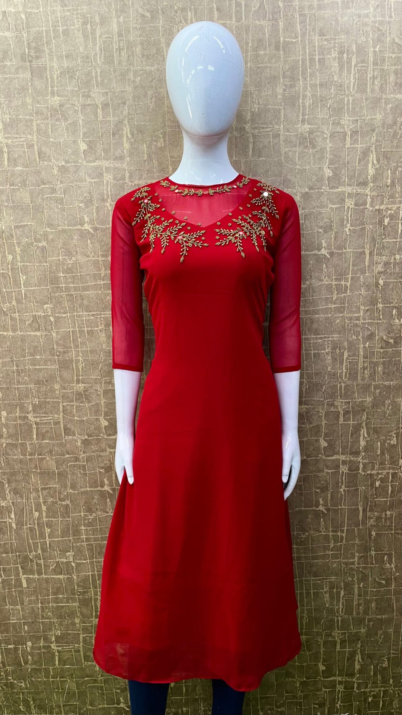 Translucent Neck / Handwork SKU: TH0059 - Image 9