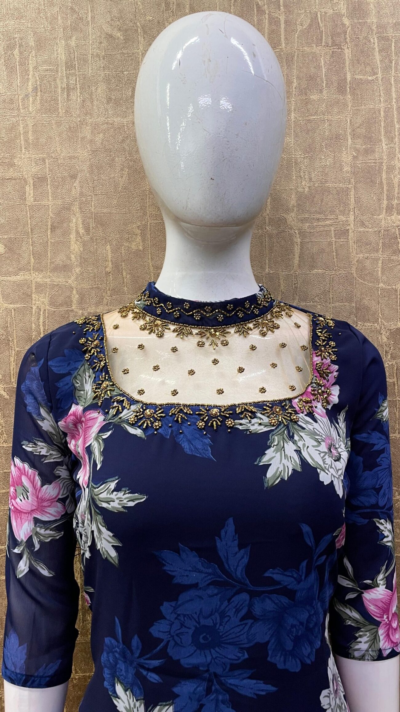 Printed / Jewelneck A-Line SKU: TH0063 - Image 12