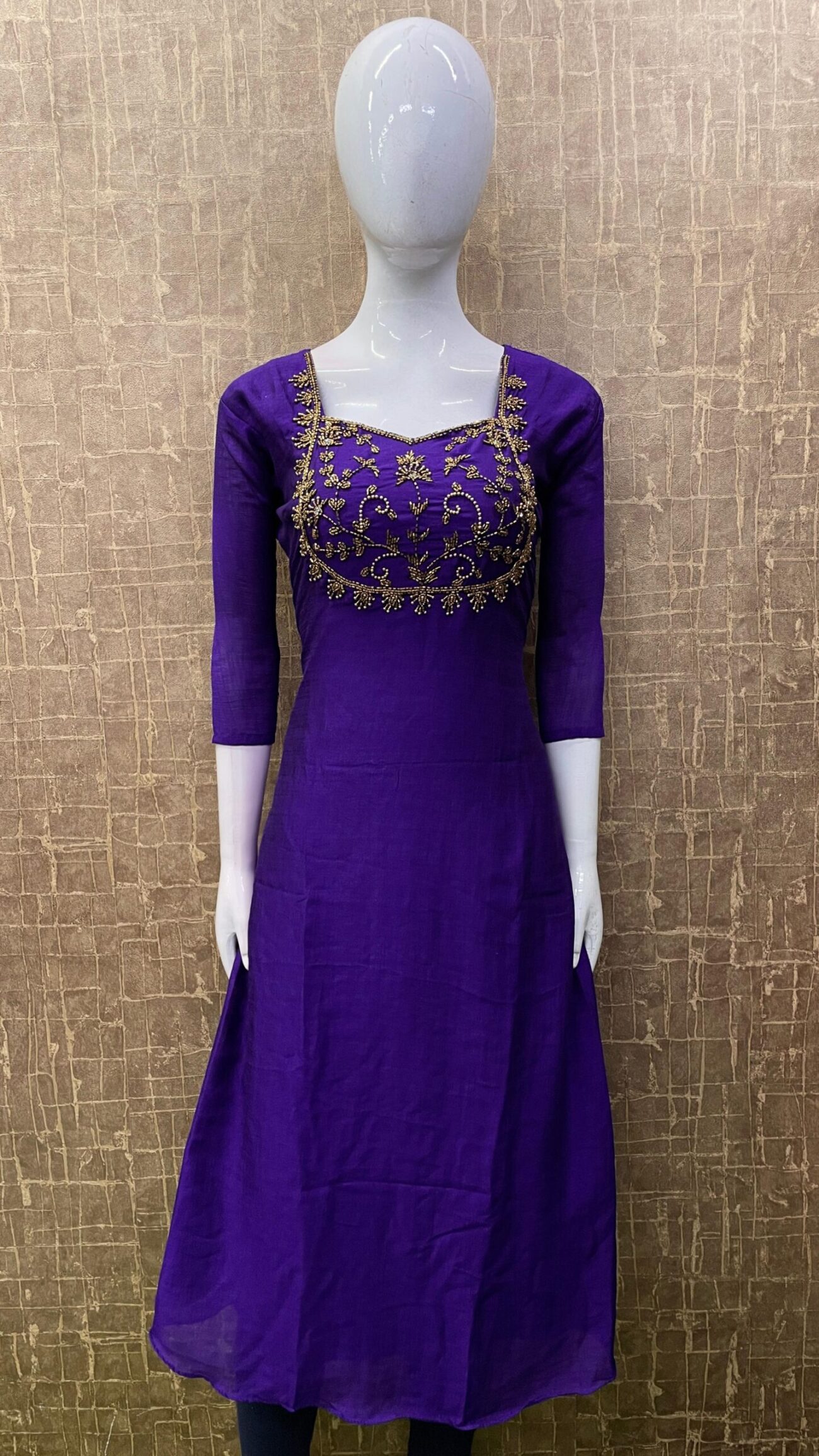 Vichitra A-Line / Handwork SKU: TH0064 - Image 7
