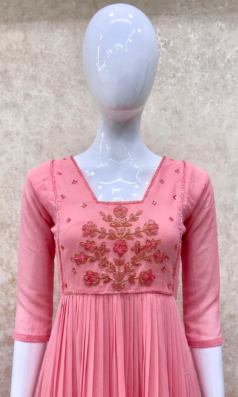 #TH215 / Pleated Kurti / Poppins Edition / Baby Pink