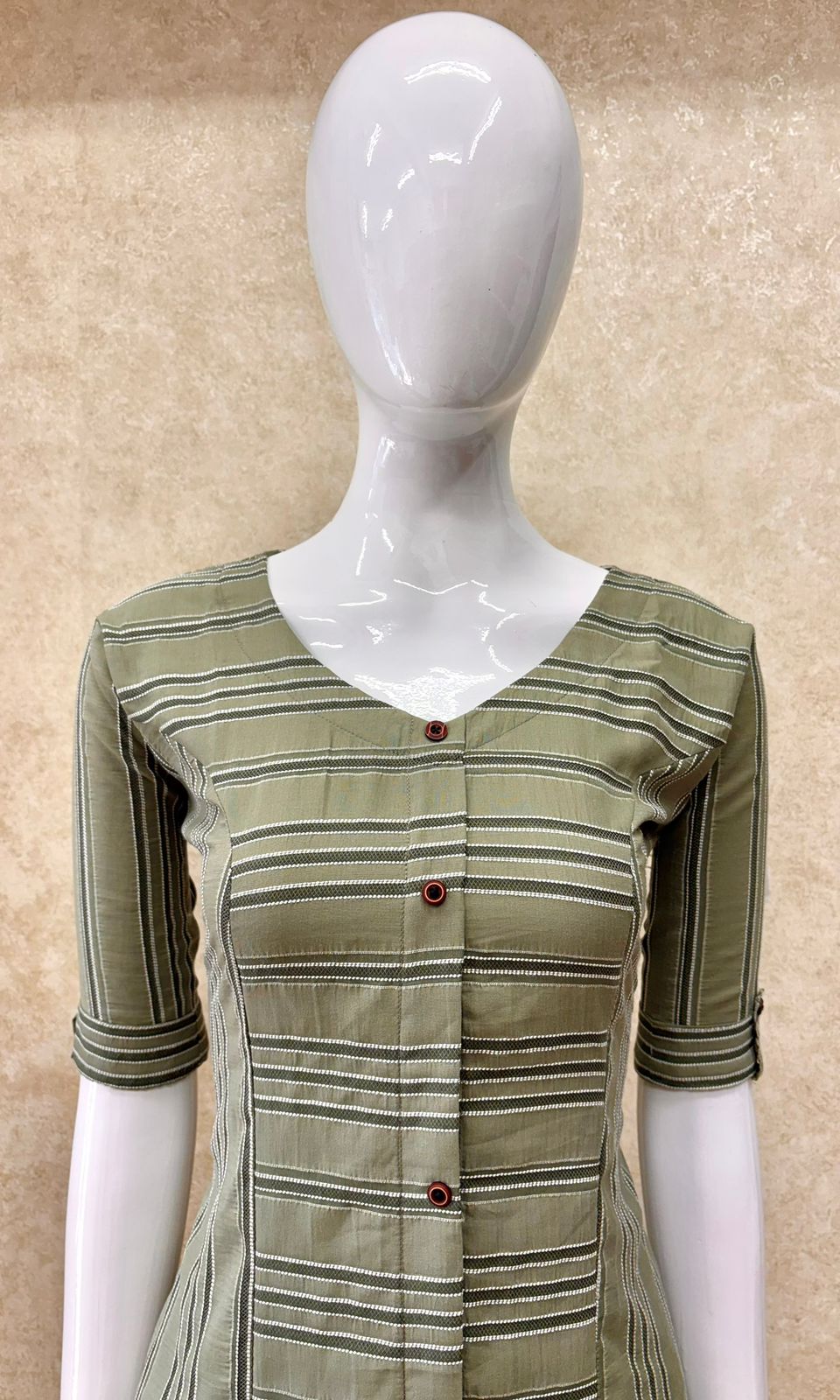 #TH167 / Threadwork Cotton / Dress / Casuals / Pastel Green