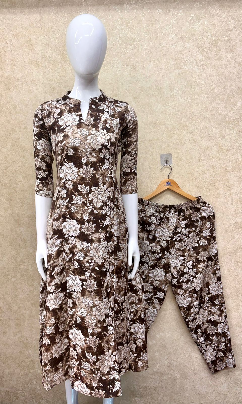 #TH166 / Cord Set / Printed01 / BSY/ Brown