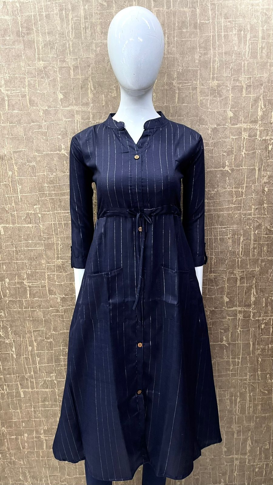 #TH75 / Western Dress / Navy Blue — Full Size Set - Image 2
