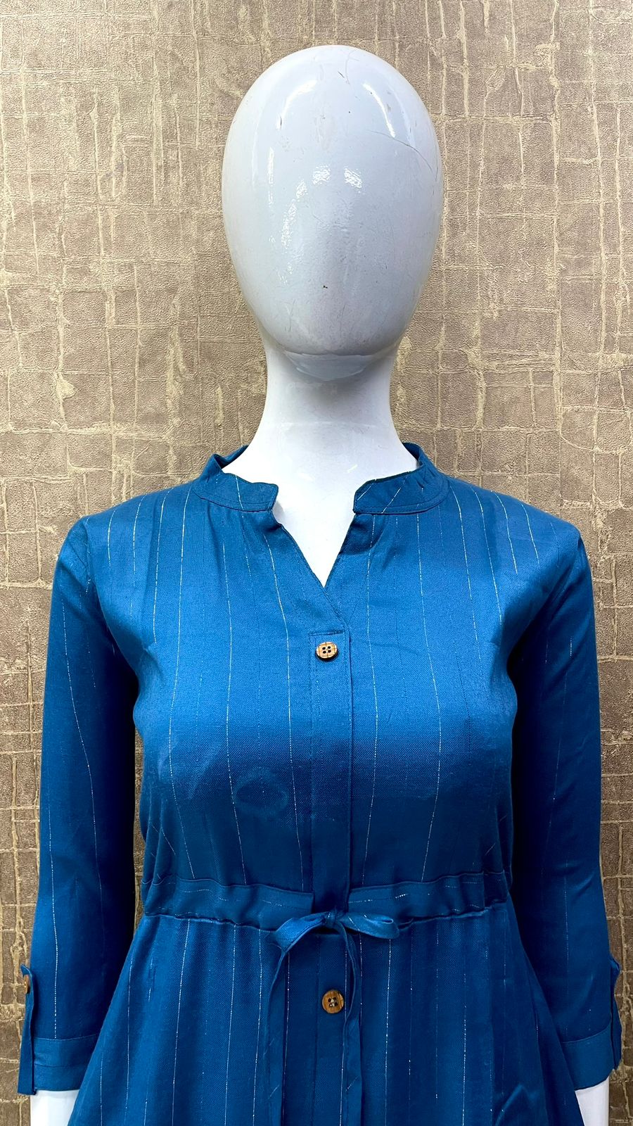 #TH75 / Western Dress / Teal Blue — Full Size Set